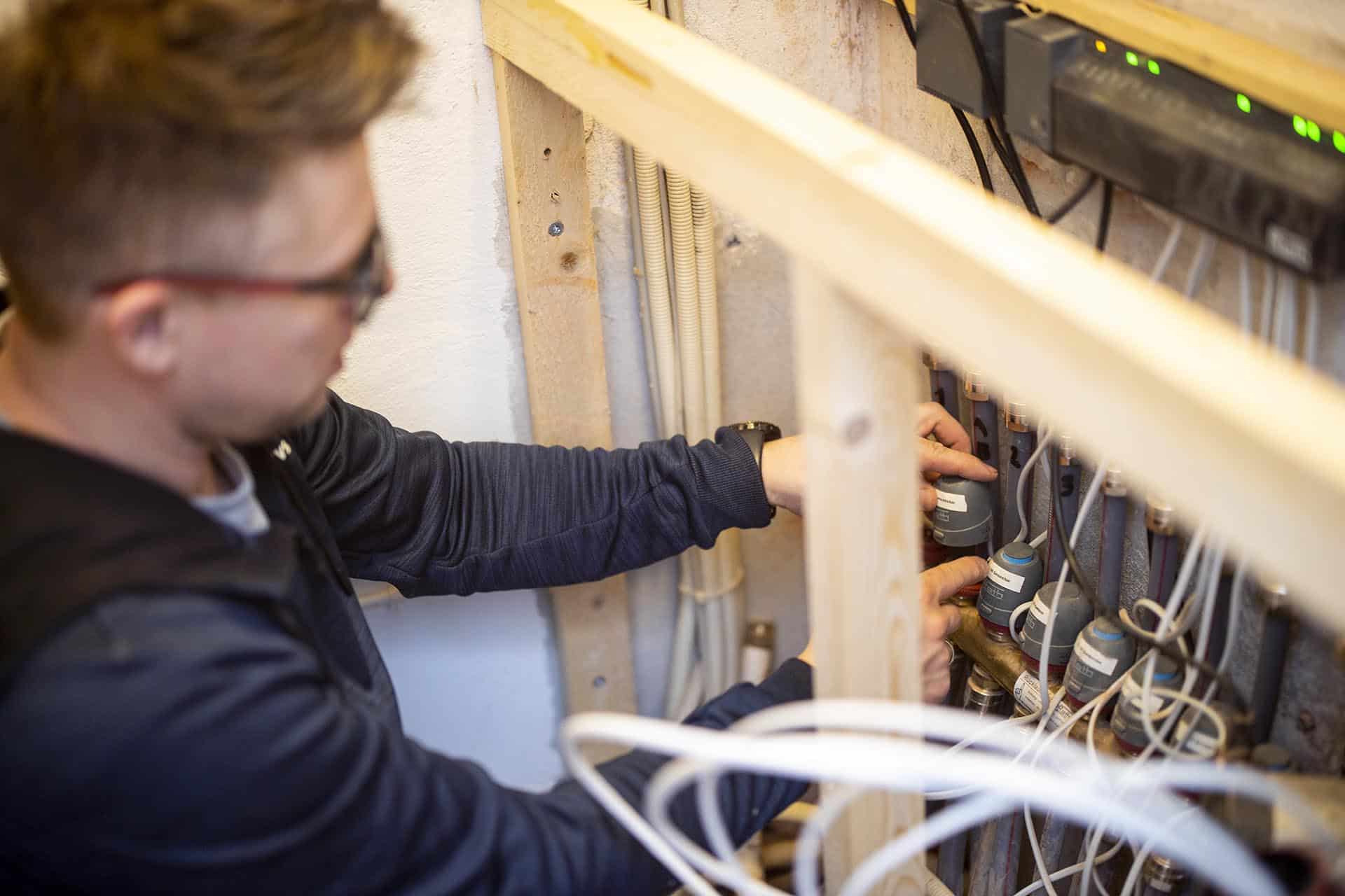 Gribskov VVS på arbejde